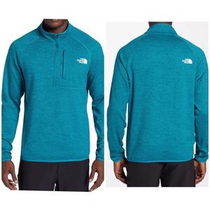 The North Face Canyonlands 1/4 Zip Fleece Mens XXL Teal Active Casual Gorpcore